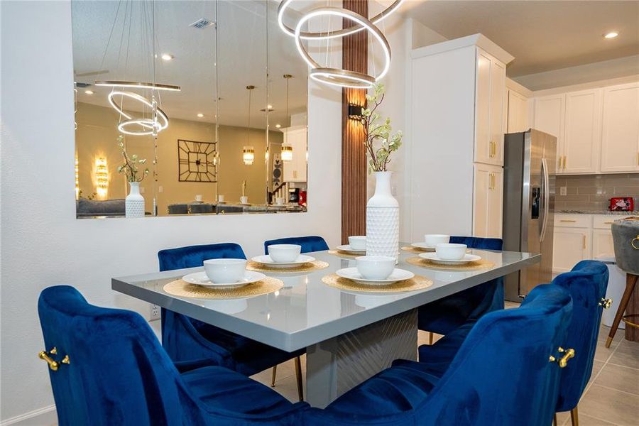 Furnished interior view inside a new home in Solara Resort, Kissimmee (Image 7).