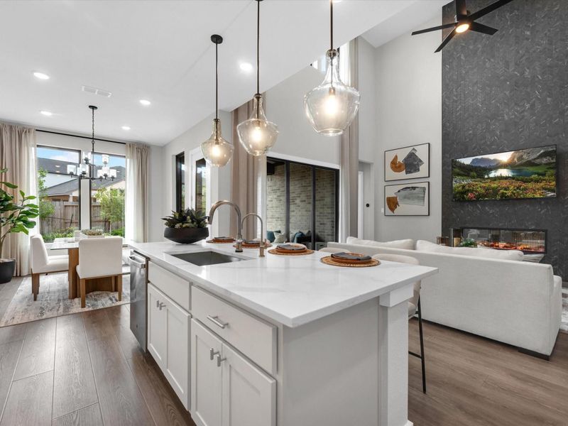 Furnished interior view inside a new home in Tompkins Reserve, Katy (Image 12).