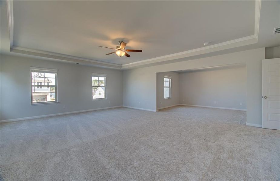 Spacious, unfurnished interior of a new home in Grandview at Millers Mill, Stockbridge (Image 16). Spacious, unfurnished interior of a new home in Grandview at Millers Mill, Stockbridge (Image 16).