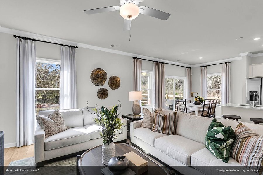 Furnished interior view inside a new home in Central Creek, Goose Creek (Image 37).
