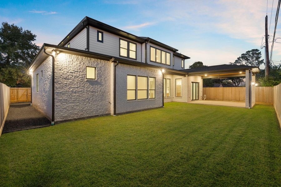 Exterior details and patio area of a home in , Houston (Image 28).