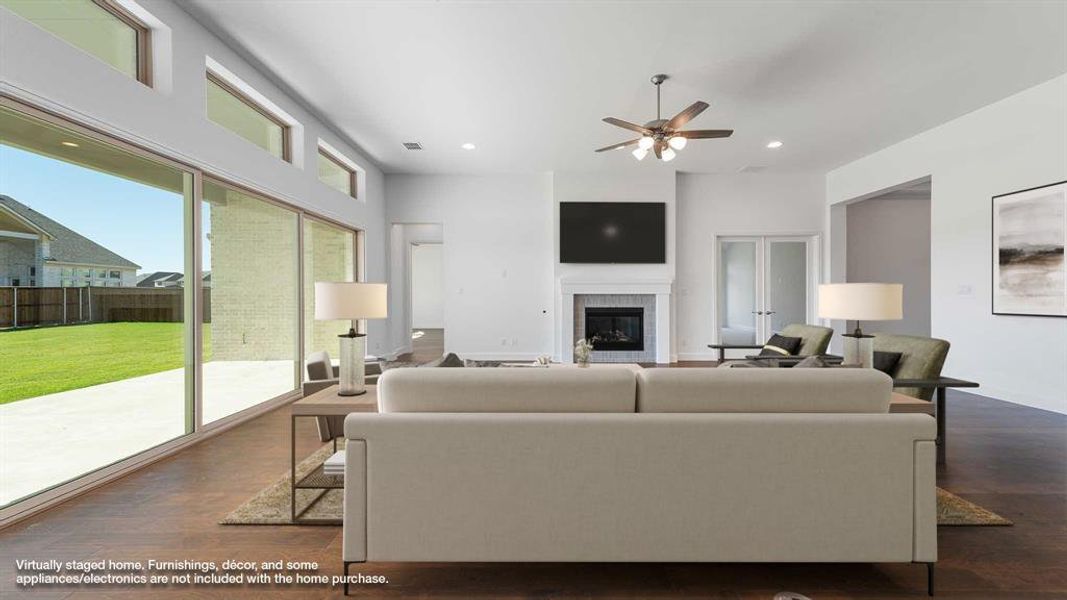 Furnished interior view inside a new home in Somerset Park 80', Rockwall (Image 14).