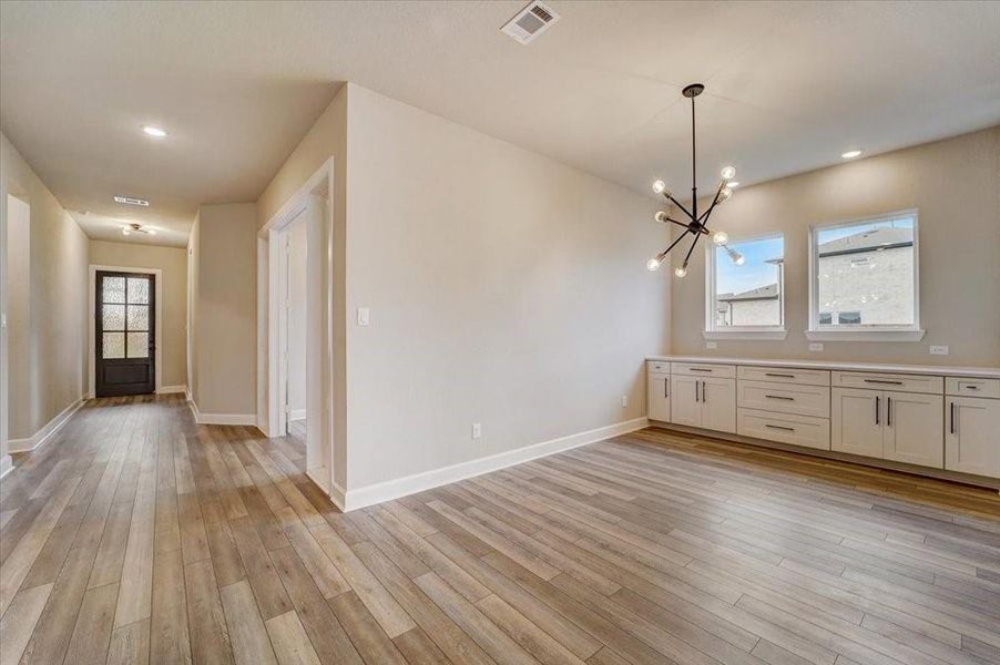 REPRESENTATIVE PHOTO: Lots of extra cabinets at Dining for storage!