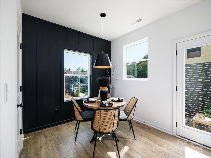 Furnished interior view inside a new home in , Charlotte (Image 22).