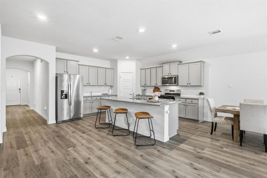 Furnished interior view inside a new home in , Aubrey (Image 30).