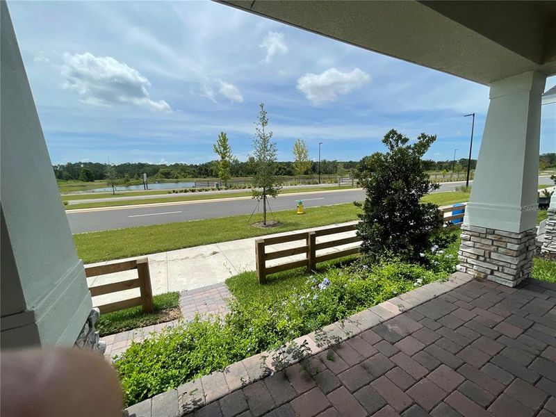 Exterior details and patio area of a home in Center Lake on the Park, St. Cloud (Image 32).
