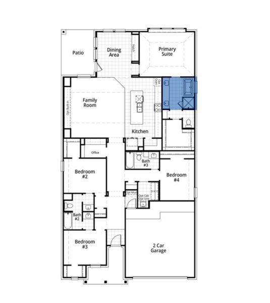 2D floor plan layout for the Brent Plan by Highland Homes in Ridgeline: 50ft. lots, McKinney, TX (Image 3). 2D floor plan layout for the Brent Plan by Highland Homes in Ridgeline: 50ft. lots, McKinney, TX (Image 3).