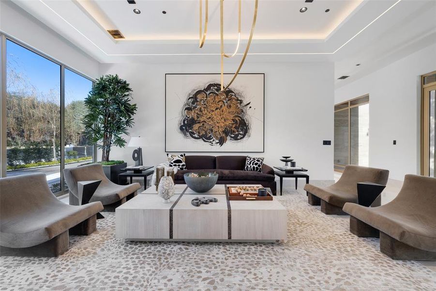 Furnished interior view inside a new home in , Dallas (Image 18).