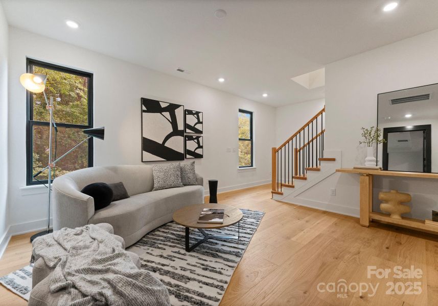 Furnished interior view inside a new home in , Charlotte (Image 17). Furnished interior view inside a new home in , Charlotte (Image 17).