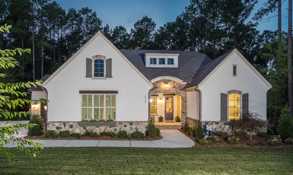 Representative exterior photo of a completed home built from the Santa Fe Ranch by Classica Homes in Arden Mill, Fort Mill, SC (Image 28).