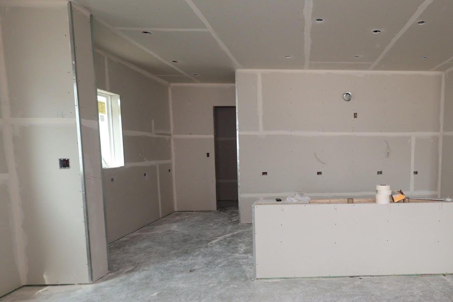 In-progress construction of a new home in Pomona - Grove Row Collection, Manvel, TX (Image 5). In-progress construction of a new home in Pomona - Grove Row Collection, Manvel, TX (Image 5).