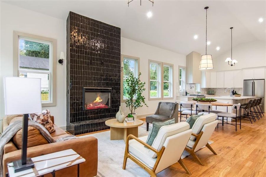 Furnished interior view inside a new home in , Atlanta (Image 17).