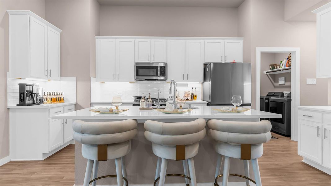 Furnished interior view inside a new home in , Willis (Image 9).