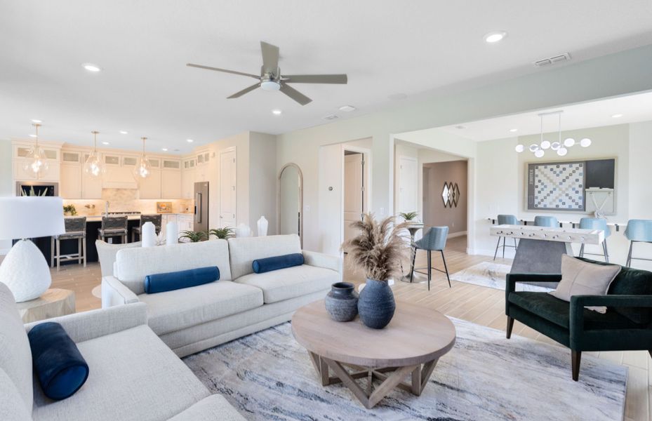 Furnished interior view inside a new home in Parkview Reserve, Orlando (Image 7).