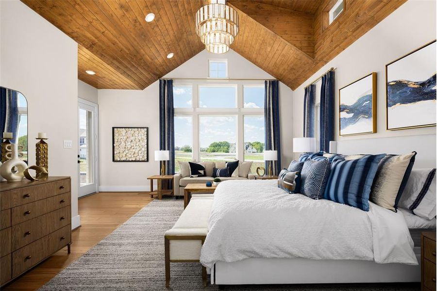 Furnished interior view inside a new home in Heath Golf & Yacht Club, Heath (Image 7).