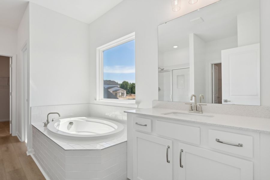 Representative furnished interior of a home built from the Jordan by Ashton Woods in Crescent Mills, Wilson's Mills (Image 11).