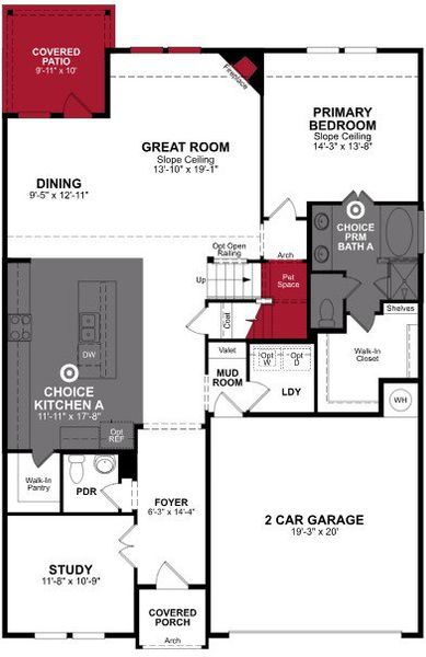2D floor plan layout of this home in Churchill, Anna, TX (Image 2). 2D floor plan layout of this home in Churchill, Anna, TX (Image 2).