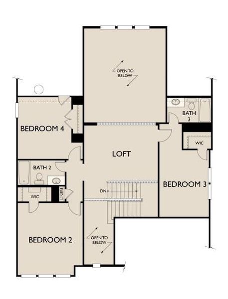 2D floor plan layout of this home in Oakwood Estates, Waller, TX (Image 3).