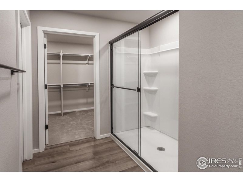 Oversized Shower and Walk-in Closet