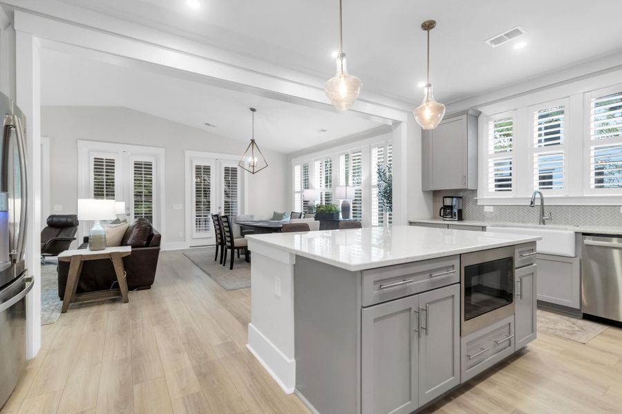 Furnished interior view inside a new home in , Charleston (Image 40).