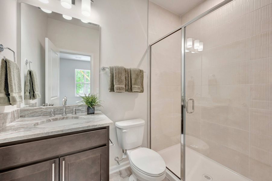 Representative furnished interior of a home built from the Huck by Tri Pointe Homes in Twinleaf Townes, Chapel Hill (Image 17).