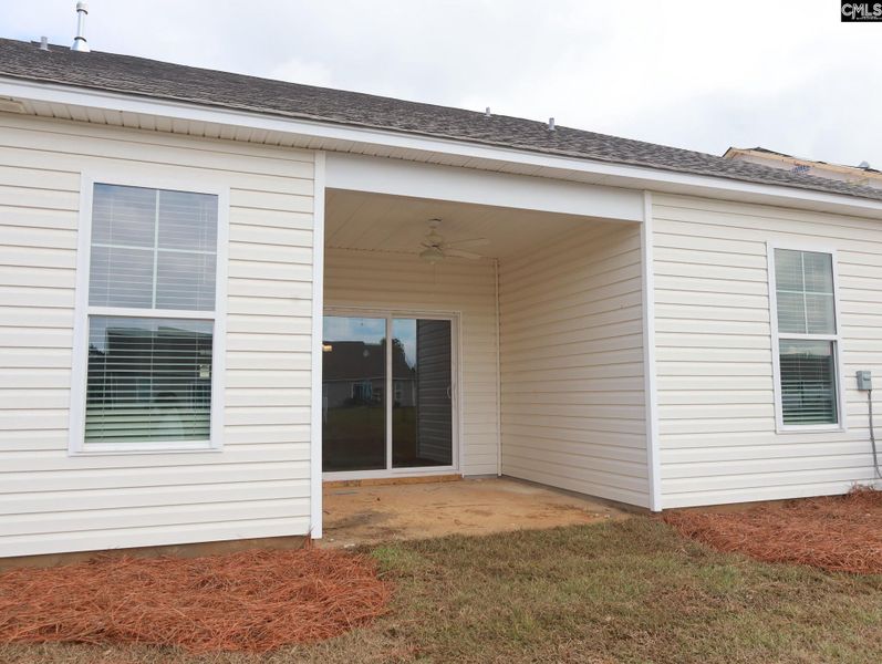 Exterior details and patio area of a home in Stillpointe, Sumter (Image 1).