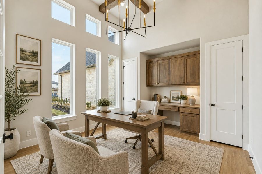 Representative furnished interior of a home built from the Custom 3640 by Kindred Homes in The Vines, Haslet (Image 6). Representative furnished interior of a home built from the Custom 3640 by Kindred Homes in The Vines, Haslet (Image 6).
