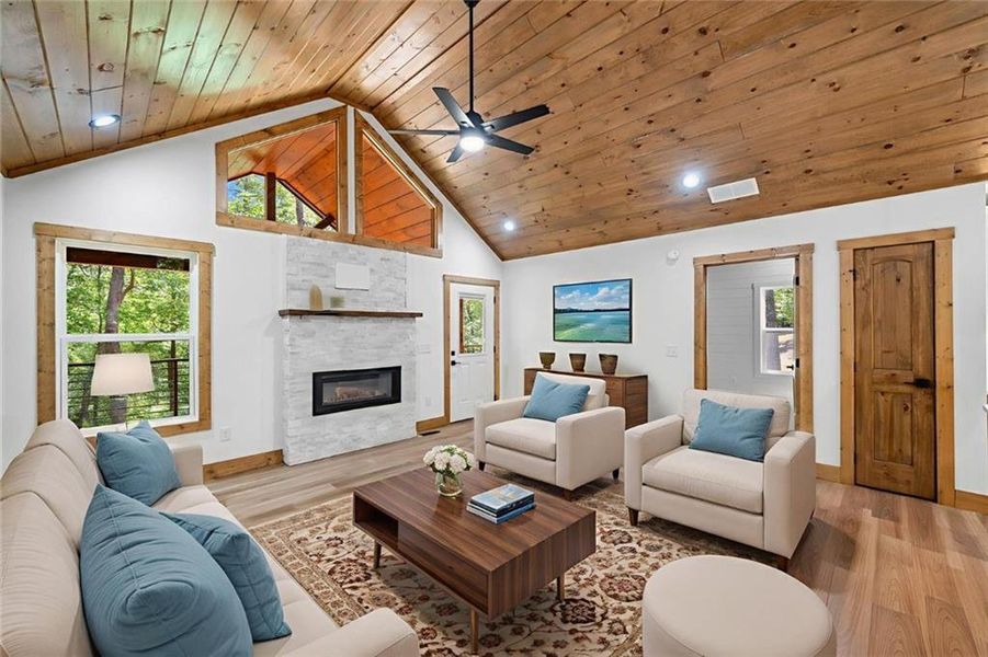 Furnished interior view inside a new home in , Ellijay (Image 3).