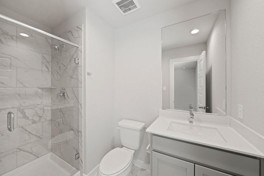 Furnished interior view inside a new home in Grand Oaks Village, Houston (Image 7). Furnished interior view inside a new home in Grand Oaks Village, Houston (Image 7).