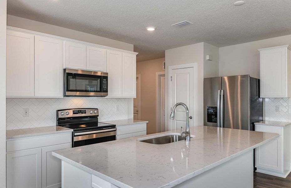 Kitchen with Large Center Island