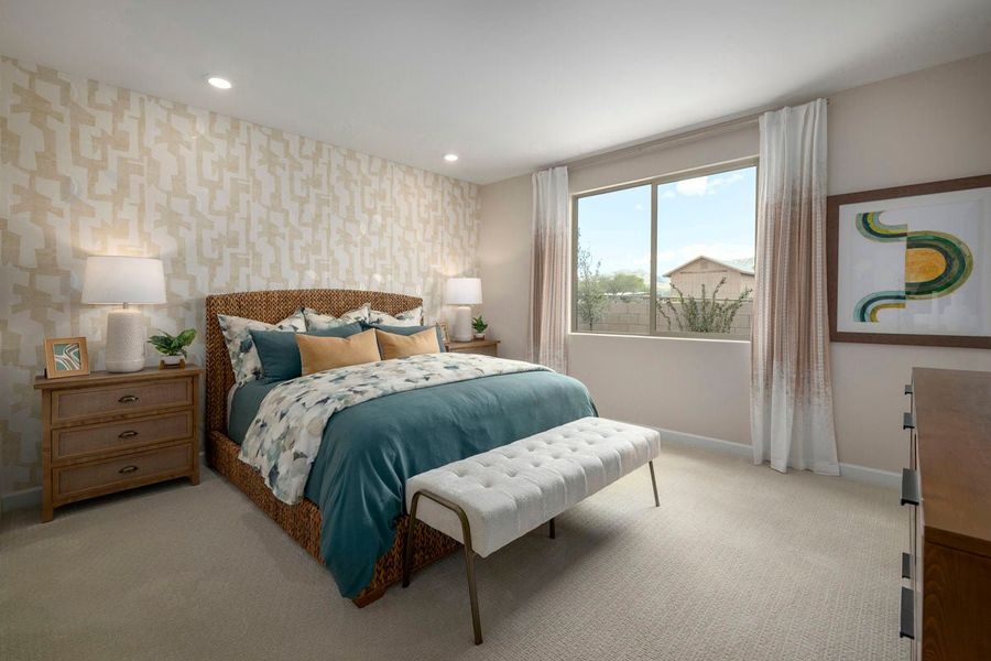 Representative furnished interior of a home built from the 1745 Modeled by KB Home in Wildflower Reserve, Tucson (Image 7).