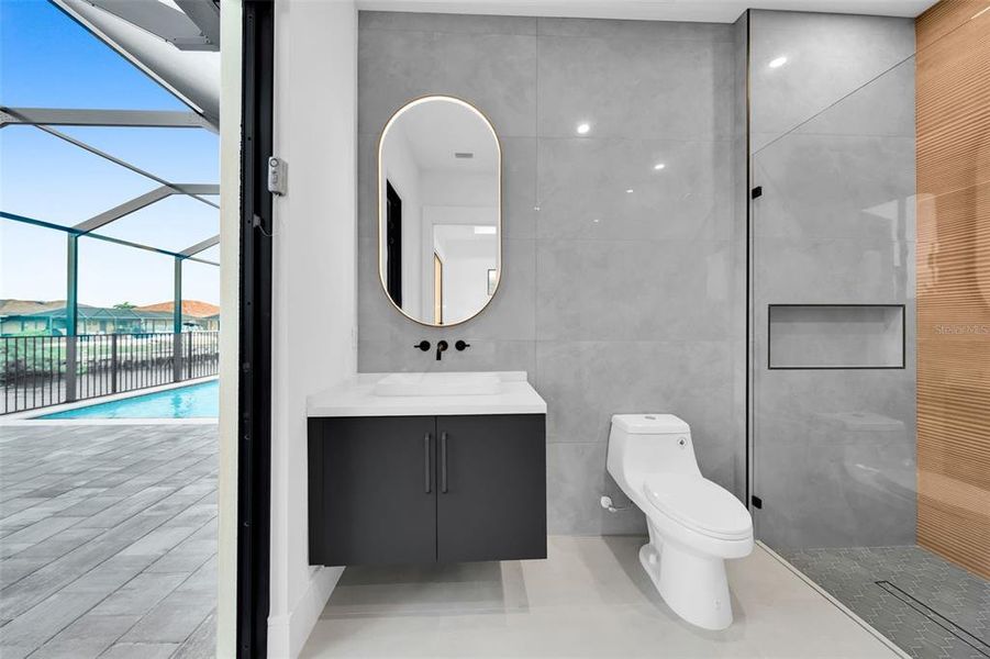 Furnished interior view inside a new home in , Cape Coral (Image 37).