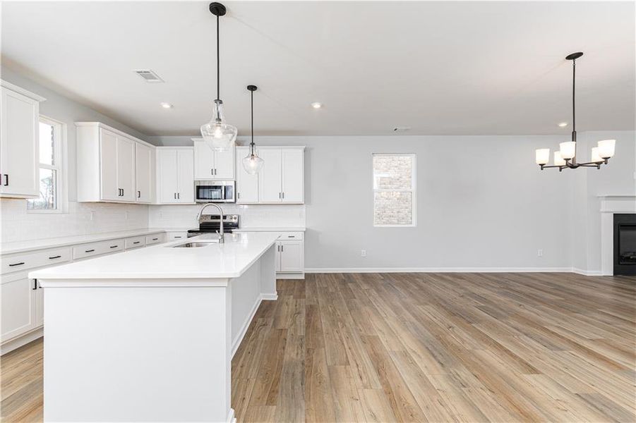 Furnished interior view inside a new home in Darlington, Loganville (Image 2). Furnished interior view inside a new home in Darlington, Loganville (Image 2).