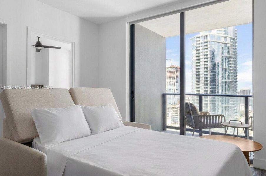 Furnished interior view inside a new home in , Miami (Image 34).