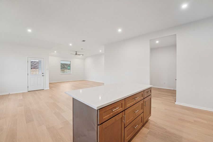 Furnished interior view inside a new home in Crosswinds, Kyle (Image 8). Furnished interior view inside a new home in Crosswinds, Kyle (Image 8).
