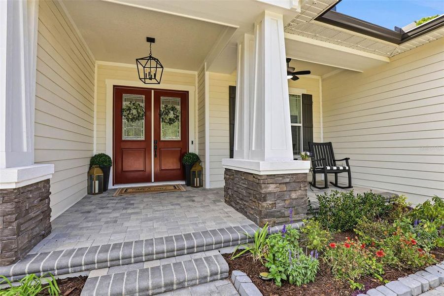 Exterior details and patio area of a home in , Wesley Chapel (Image 26).