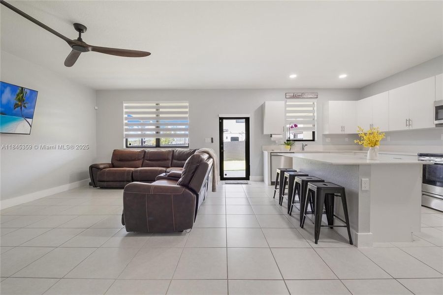 Furnished interior view inside a new home in , Miami (Image 9).