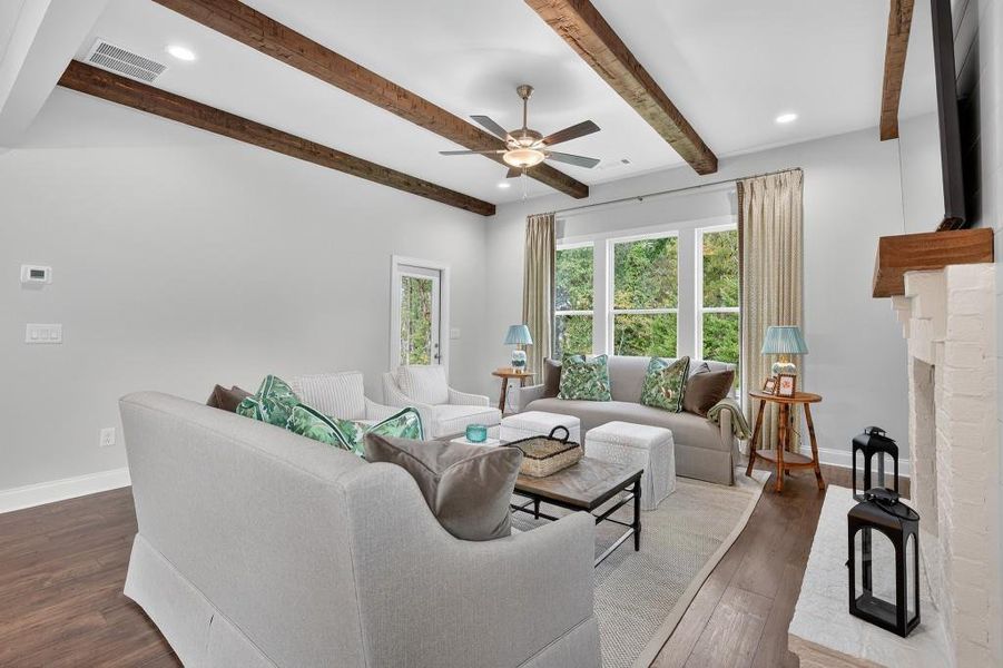 Furnished interior view inside a new home in Hemingway, Flowery Branch (Image 25).