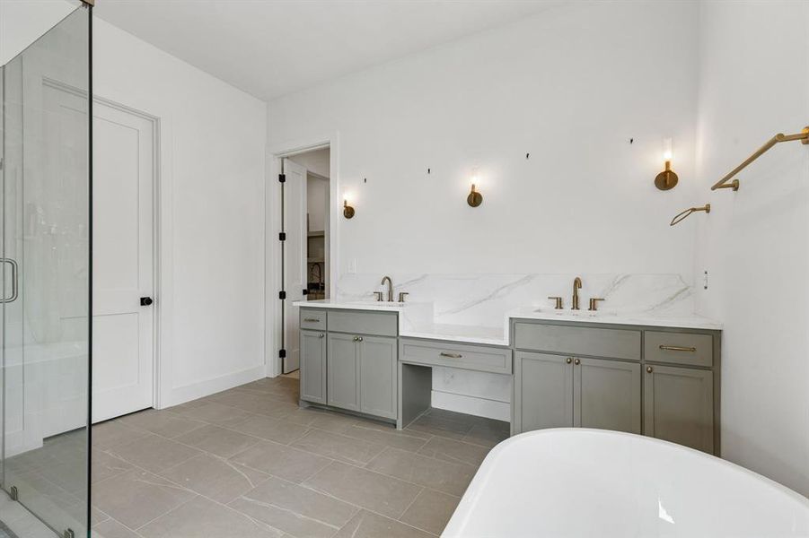 Furnished interior view inside a new home in , Dallas (Image 17).