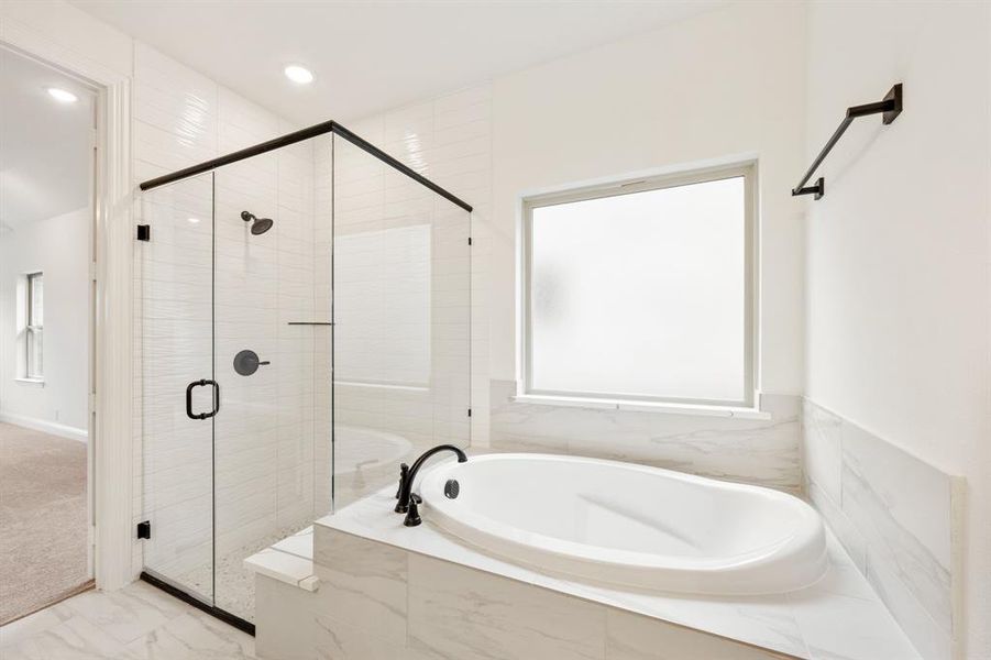 Furnished interior view inside a new home in Windsong Ranch Classic 61, Prosper (Image 7).