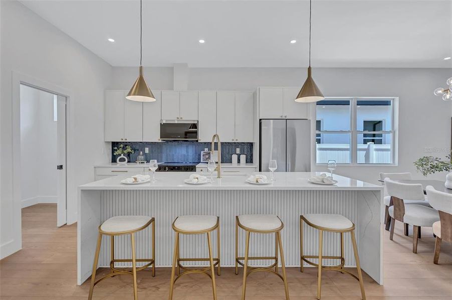 Furnished interior view inside a new home in , St. Petersburg (Image 37).