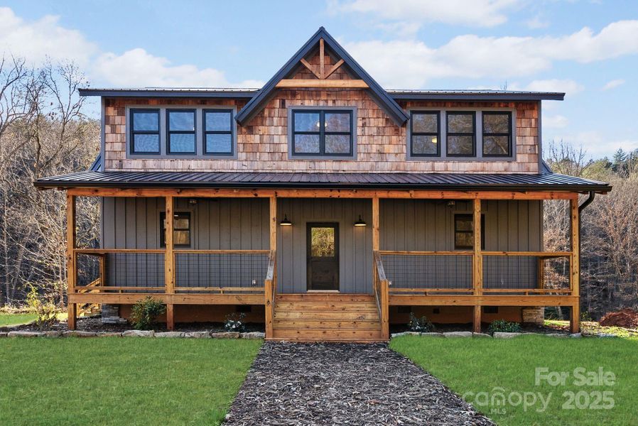 Front exterior of a new home in , Cullowhee, NC, highlighting curb appeal (Image 22).