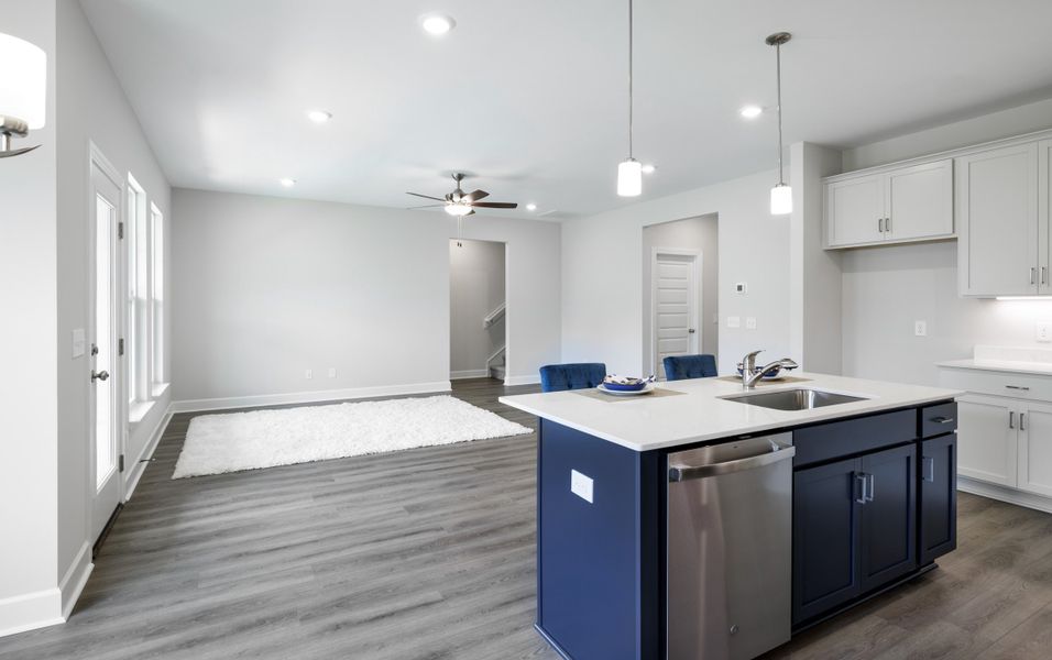Representative furnished interior of a home built from the The Prescott by Cothran Homes in Holly Ridge, Greenville (Image 7).