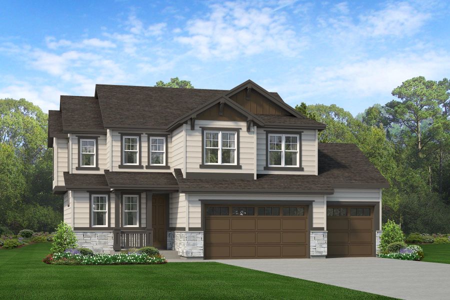 Representative exterior photo of a completed home built from the Keystone by Risewell Homes in Cherry Meadows, Brighton, CO (Image 4).