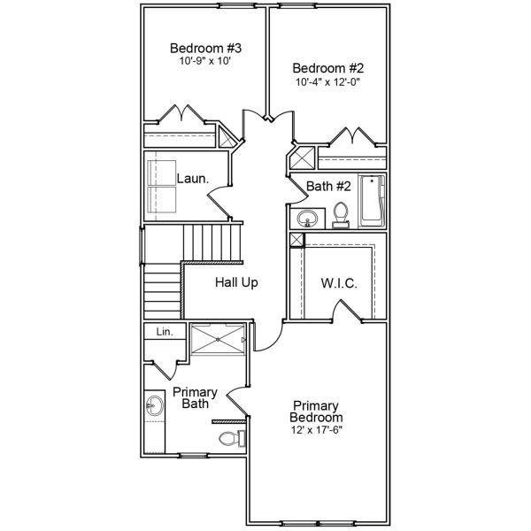 2D floor plan layout for the Dawson - Genesis Value Collection by Mungo Homes in Killians Crossing, Blythewood, SC (Image 4).