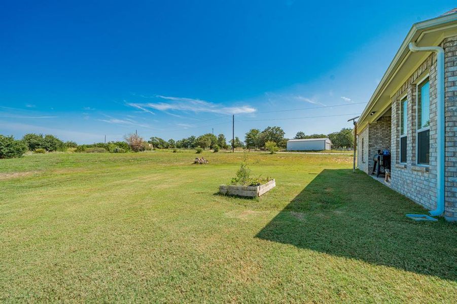 View of grassy yard View of grassy yard