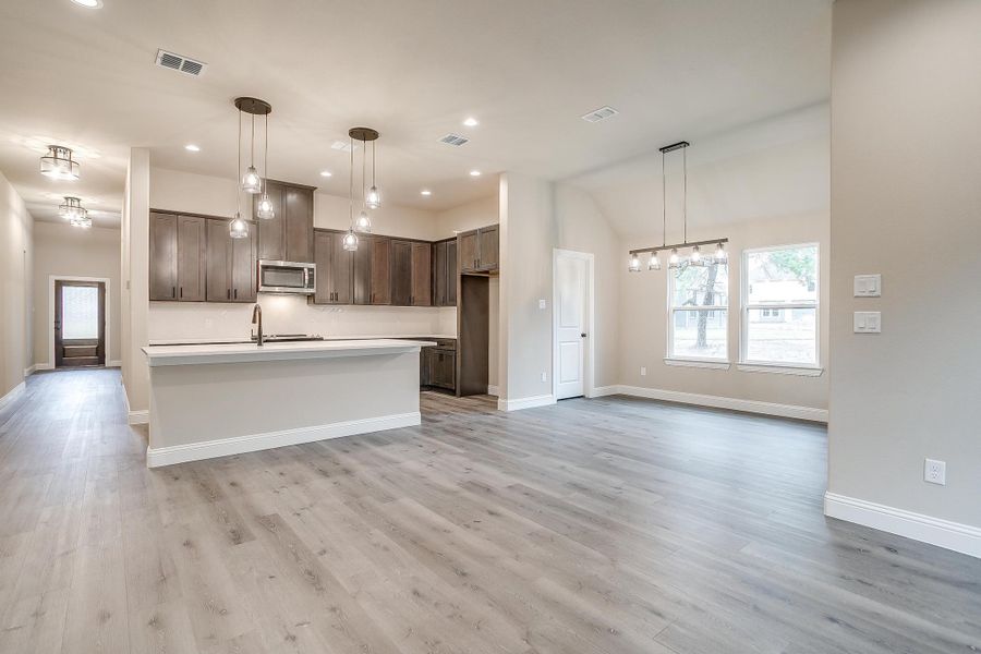 Representative furnished interior of a home built from the The Concho by Trinity Classic Homes in Covenant Park, Springtown (Image 8). Representative furnished interior of a home built from the The Concho by Trinity Classic Homes in Covenant Park, Springtown (Image 8).