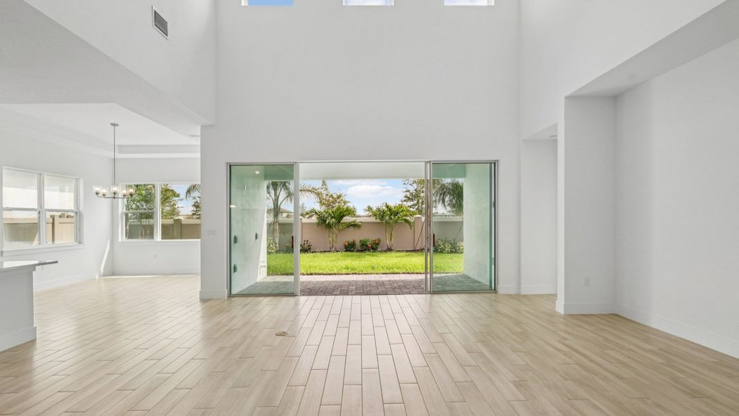 The Living Room and Backyard