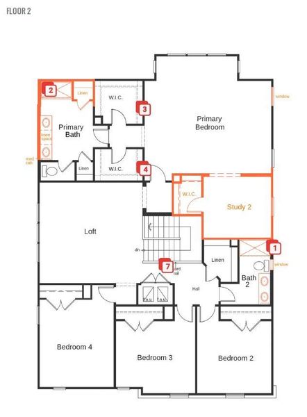 2D floor plan layout of this home in McKinney Crossing, Austin, TX (Image 3). 2D floor plan layout of this home in McKinney Crossing, Austin, TX (Image 3).