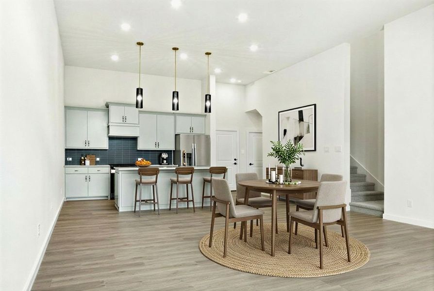 Furnished interior view inside a new home in Cottonwood Creek, Rowlett (Image 7).